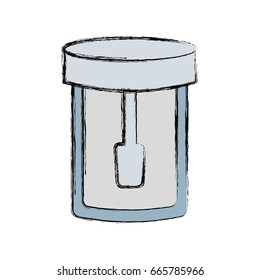 isolated laboratory test bottle