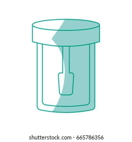 isolated laboratory test bottle
