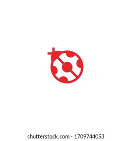 Isolated Lady Beetle Vector Icon