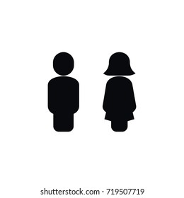 Isolated Lady Icon. Mister Vector Element Can Be Used For Boy, Girl, Gender Design Concept.