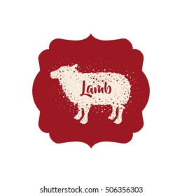 Isolated lamb livestock animal design