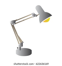 Isolated lamp on a white background, Vector illustration