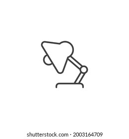isolated lamp sign icon, vector illustration