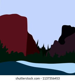 Isolated landscape image