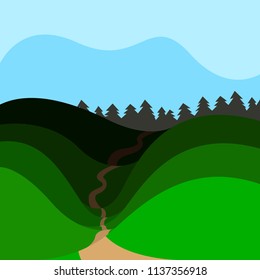 Isolated landscape image