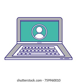 Isolated laptop design 