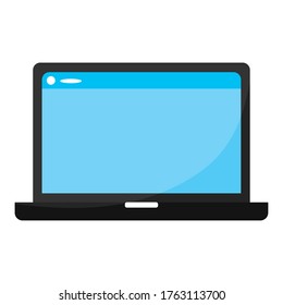 Isolated laptop icon. Computer icon - Vector illustration