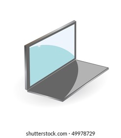 isolated laptop illustration