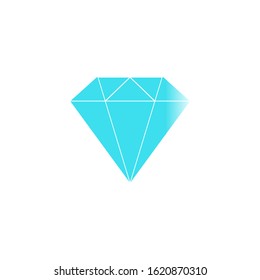 isolated large blue diamond vector illustration