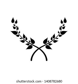 Isolated laurel wreath icon on a white background - Vector