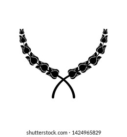 Isolated laurel wreath icon on a white background - Vector