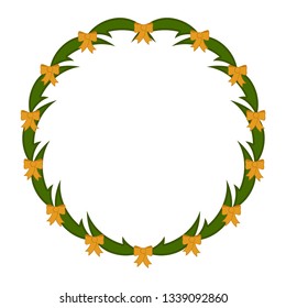 Isolated laurel wreath image. Vecor illustration design