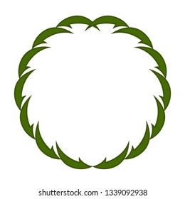 Isolated laurel wreath image. Vecor illustration design