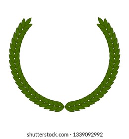 Isolated laurel wreath image. Vecor illustration design