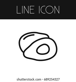 Isolated Laurels Outline. Avocado Vector Element Can Be Used For Avocado, Evergreen, Laurels Design Concept.