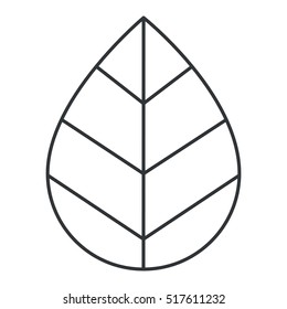 Isolated leaf decoration design