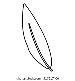 Isolated leaf decoration design