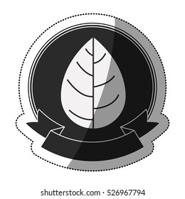 Isolated leaf plant design