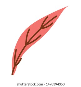 Isolated leaf vector design vector illustration
