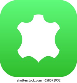 Isolated Leather Icon Symbol On Clean Background. Vector Skin Element In Trendy Style.