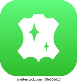 Isolated Leather Icon Symbol On Clean Background. Vector Skin Element In Trendy Style.