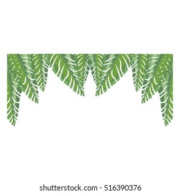 Isolated leaves decoration design