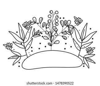 Isolated leaves design vector illustration