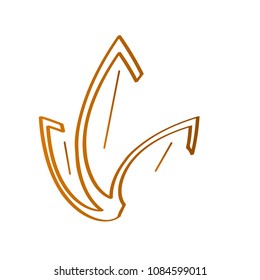 Isolated leaves outline