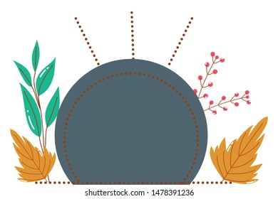 Isolated leaves vector design vector illustration