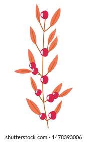 Isolated leaves vector design vector illustration