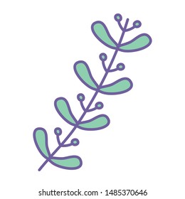Isolated leaves vector design vector illustration