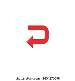 Isolated Left Vector Icon, Emoji, Emoticon