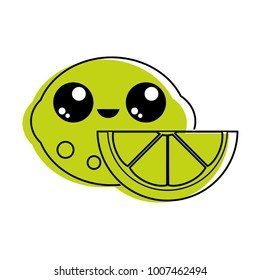 Isolated lemon design