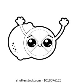 Isolated lemon design