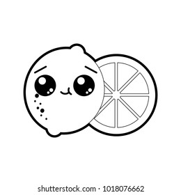 Isolated lemon design