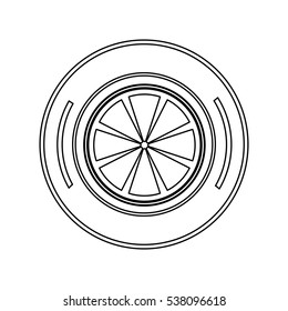 Isolated lemon design