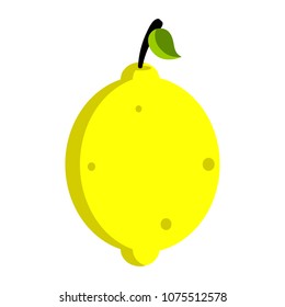 Isolated lemon icon