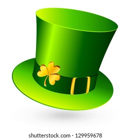 Isolated Leprechaun's green hat for Saint Patrick's Day