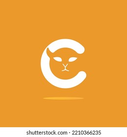 Isolated Letter C Cat Vector Logo Stock Vector (Royalty Free ...