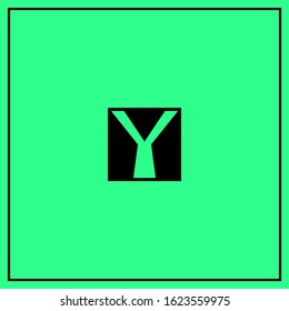 isolated letter Y uppercase initial logo design 