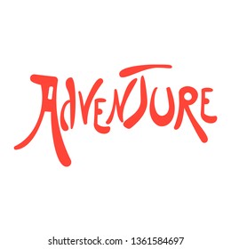 Isolated Lettering "Adventure"