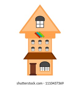 Isolated library icon