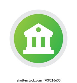 Isolated Library Icon Symbol On Clean Background. Vector Museum Element In Trendy Style.