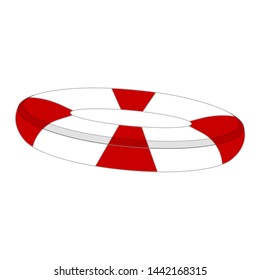 Isolated life belt icon on a white background - Vector
