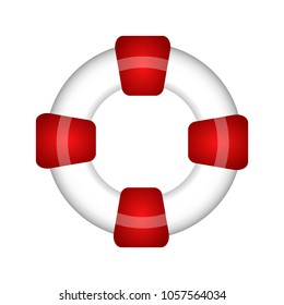 Isolated lifesaver icon