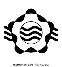 Isolated lifesaver icon