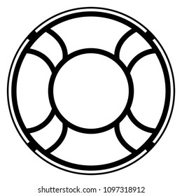 Isolated lifesaver icon