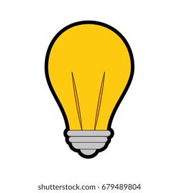 isolated light bulb