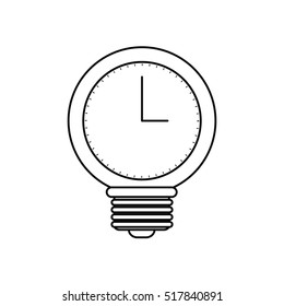 Isolated light bulb and big idea concept