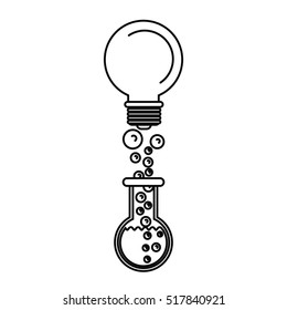 Isolated light bulb and big idea concept